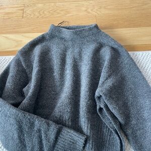 Zara Charcoal Turtleneck Sweater